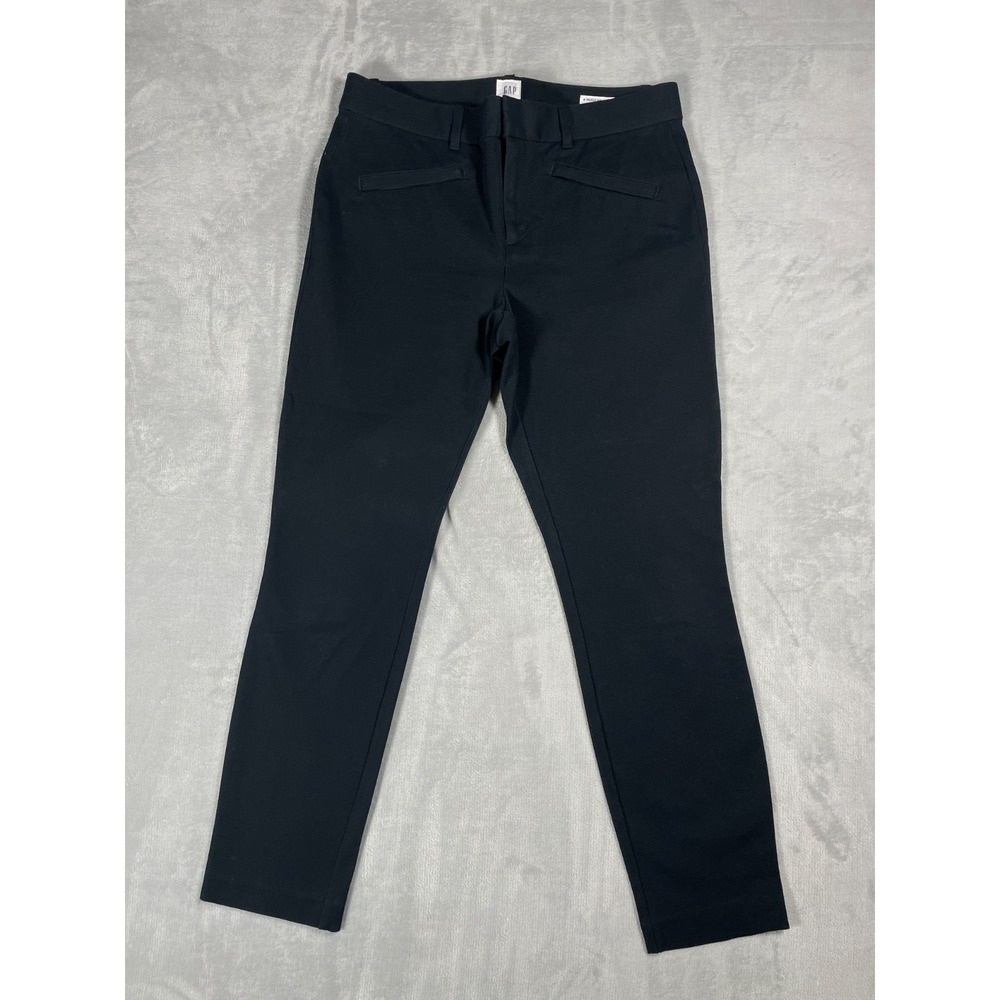 Gap Signature Skinny Ankle Pants Women 6 Regular Black Stretch Career